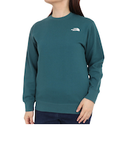 ザ・ノース・フェイス（THE NORTH FACE）スウェット トレーナー 長袖 ロゴクルーネック NT62335X AE グリーン