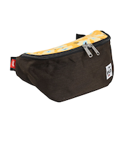 チャムス（CHUMS）ミニウエストバッグ スウェットナイロン CH60-3624-Z289 イエロー 花柄