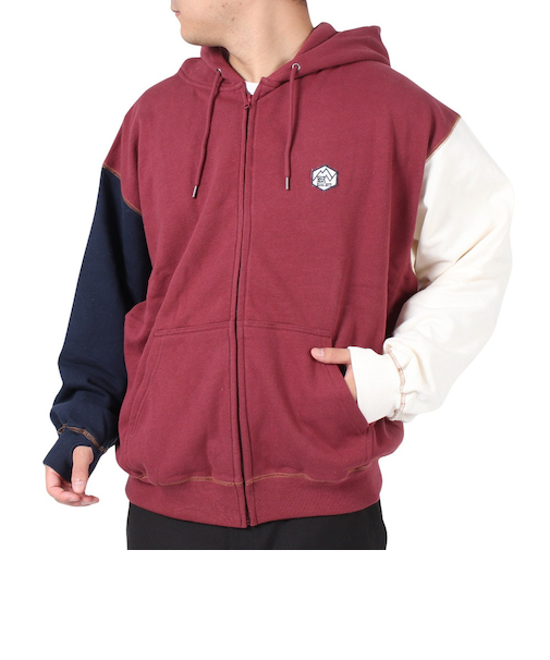 パワー・トゥ・ザ・ピープル(POWER TO THE PEOPLE)スウェット パーカー MOVING サムホールパーカー 3901106-80 A レッド …