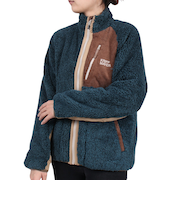 クリフメイヤー（KRIFF MAYER）フリースジャケット シャギーボアスタンドネックジャケット 2214405L-79 NAVY ネイビー アウター