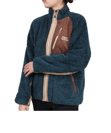 クリフメイヤー（KRIFF MAYER）フリースジャケット シャギーボアスタンドネックジャケット 2214405L-79 NAVY ネイビー アウター