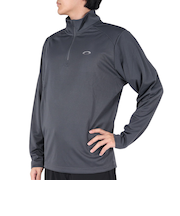 オークリー（OAKLEY）長袖 トップス ハーフジップ Foundational 1/4 zip FOA404792-25N グレー 吸汗速乾
