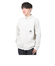 ニューバランス（new balance）長袖シャツ MT1996 テックフランネルボタンシャツ AMT35017TWF ベージュ 吸汗速乾 UVカット