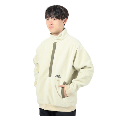 ニューバランス(new balance)フリース MT1996 ウィンドブロックハーフスナップ プルオーバー AMT35112BE ベージュ