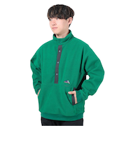 ニューバランス(new balance)フリース MT1996 ウィンドブロックハーフスナップ プルオーバー AMT35112ECS グリーン