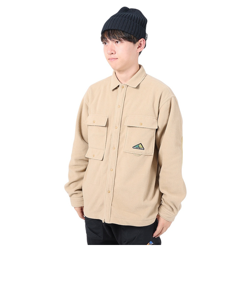 ニューバランス（new balance）シャツジャケット MT1996 クラシックフリース CPOシャツ AMT35116HMP ベージュ 軽量