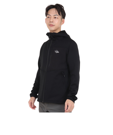 POLEWARDS（POLEWARDS）フリース ジャケット フュージョンドライpp パワーグリッド フーディー PW2QJZ05 BLK ブラック
