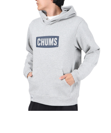 チャムス(CHUMS)スウェット パーカー チャムス ロゴ プルオーバー CH00-1418-G050 グレー 裏起毛 綿100
