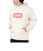 チャムス（CHUMS）スウェット パーカー チャムス ロゴ プルオーバー CH00-1418-W096 アイボリー 裏起毛 綿100