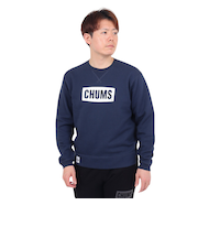 チャムス（CHUMS）スウェット トレーナー チャムス ロゴ クルートップ CH00-1416-N082 ネイビー 裏起毛 綿100