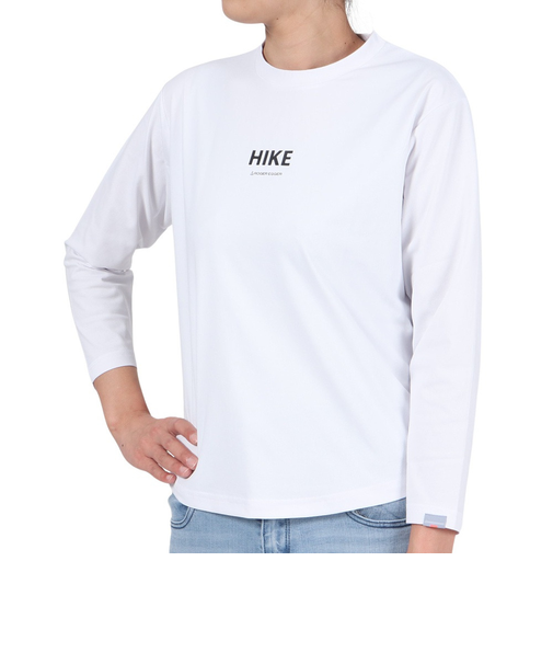 長袖Tシャツ ロンT HIKE RE23FUK5610003 WHT ホワイト 速乾
