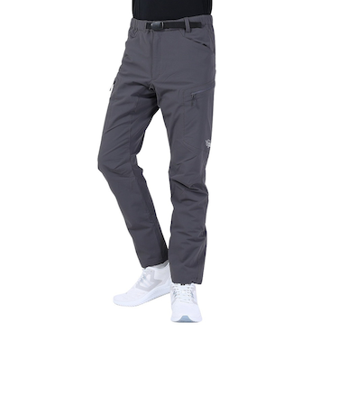 POLEWARDSパンツ ボトム サーマライニング トレックパンツ PW2QJD11 D.GRY グレー 耐久性 撥水 ストレッチ