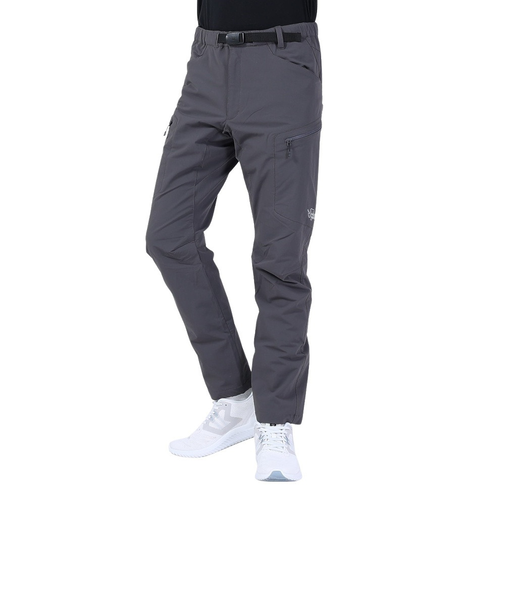 POLEWARDSパンツ ボトム サーマライニング トレックパンツ PW2QJD11 D.GRY グレー 耐久性 撥水 ストレッチ