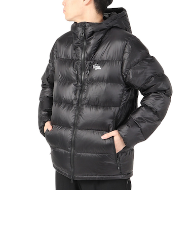 POLEWARDS（POLEWARDS）ダウンジャケット アウター フュージョンドライダウン ミッドウェイトフーディー PW2QJL06 BLK ブラック 収…