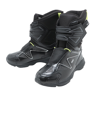 スノーブーツ ガオスピードTG BOOTS 黒 くろ クロ ブラック イエロー 2F0006-SHTR-805MS BLK ベルト付き マジックテープ 防水