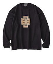 ペンドルトン（PENDLETON）フロントプリント 長袖Tシャツ 19807224 Black