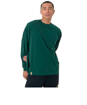 ニューバランス（new balance）長袖Tシャツ ラッシュガード MT1996 ロングTシャツ AMT45018 NWG グリーン 吸汗速乾 透けにくい