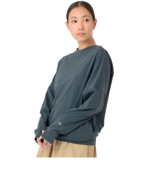 ニューバランス（new balance）長袖カットソー MT1996 ドルマンロングTシャツ AWT45008 ACK ブラック 吸汗速乾 4wayストレッチ…