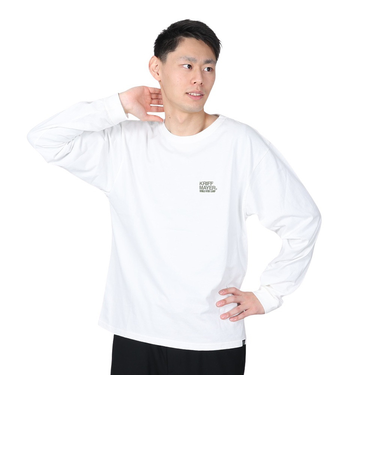 クリフメイヤー（KRIFF MAYER）バックプリント おしゃれ 長袖Tシャツ キャンプラビット ロンT 2337807-5:OFF オフホワイト ユニセック…
