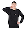 クリフメイヤー（KRIFF MAYER）ワンポイント シンプル 長袖Tシャツ キャンプラビットロンT ミニ刺繍 2337808-19:BLACK ブラック ユ…
