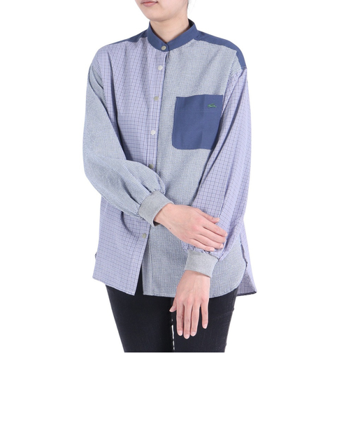 クリフメイヤー（KRIFF MAYER）バンドカラー ハッピーシャツ 2333506L-110:MULTI-COL2