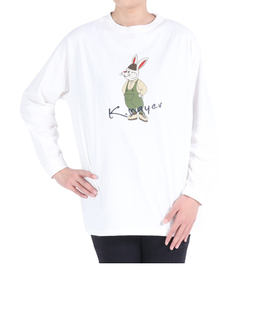 クリフメイヤー（KRIFF MAYER）ロンT 長袖Tシャツ キャンプラビット チュニック 2337822L-5:OFF オフホワイト