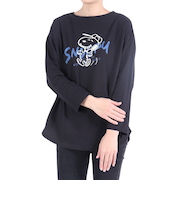 クリフメイヤー（KRIFF MAYER）ロンT 長袖Tシャツ SNOOPY スヌーピー ゆるロンT 2337824L-19:BLACK ブラック