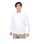 チャムス（CHUMS）高耐久 長袖Tシャツ ロンT HWYCロングスリーブTシャツ CH01-2276-W014 ホワイト 綿100 袖ロゴ