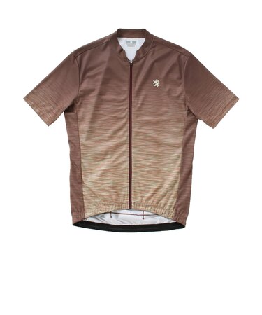 カペルミュール（KAPELMUUR）サイクリング ウェア 半袖 メランジプリント ジャージ kphs1083-BR