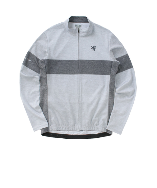 カペルミュール(KAPELMUUR)サイクリング ウェア 長袖 デニムプリントジャージ ボーダー kpls1033-WH