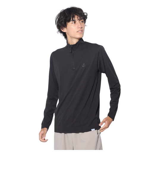 カットソー ルフトドライPP ジップ RE24SUK5610003 BLK