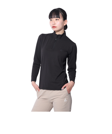 カットソー ルフトドライPP ジップ RE24SUK5620006 BLK