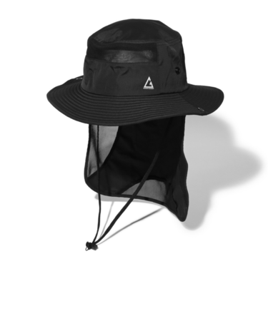 UV カット ひんやり 吸汗速乾 帽子 ハット トレッキング 登山 SUNSHADE HAT RE24SST5700026 BLK UV