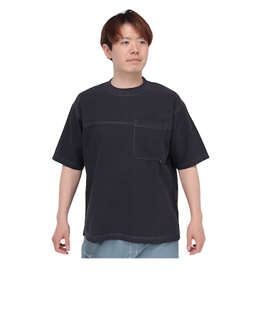 ジャックウルフスキン(JackWolfskin)温度調節機能 高通気 ヘンプウッドワーカー プルオーバー 5033891-6350 ブラック