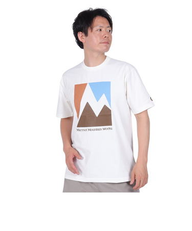 マーモット（Marmot）吸水速乾 半袖Tシャツ Crack-T TSSMC405-BWT