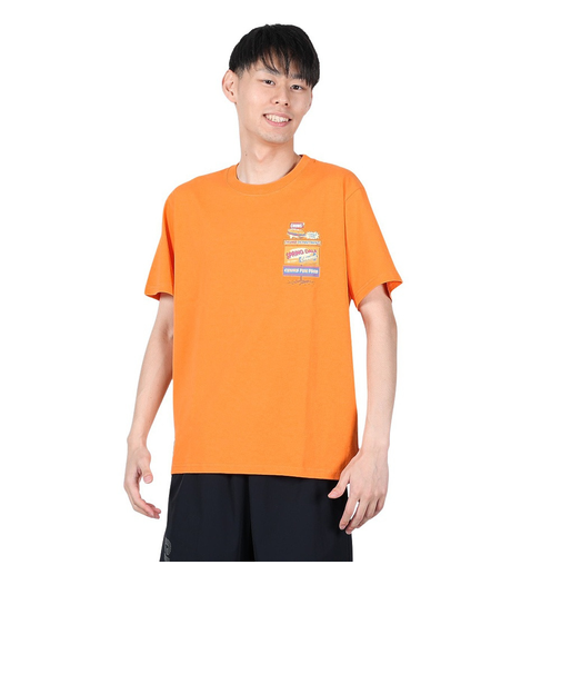 チャムス（CHUMS）半袖 Tシャツ デパートTシャツ CH01-2353-D001 オレンジ