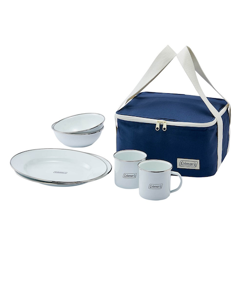コールマン 食器セット コールマン エナメルディッシュウェア2人用