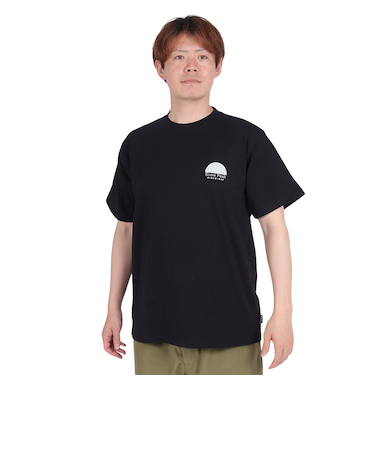 スノーピーク（snow peak）カジュアル Alpha Breeze Typography 半袖Tシャツ TS-24SU001BK 速乾
