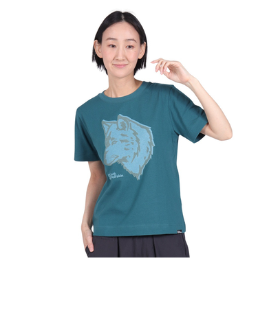 ジャックウルフスキン（JackWolfskin）ウルフフェイス Tシャツ 5033821-4299