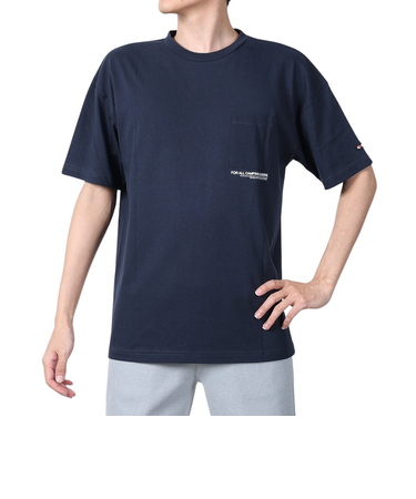 ボンファイア（Bonfire）WATERFALL 半袖Tシャツ 50BNF4SCD2309 NVY