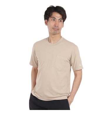 オンヨネ（ONYONE）半袖Tシャツ カットソー YADAKAINO 防虫 ポケット ロゴTシャツ BIJ94102P 186BG ベージュ 速乾