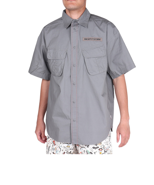 チャムス（CHUMS）レイトンオーバーサイズドショートスリーブシャツ