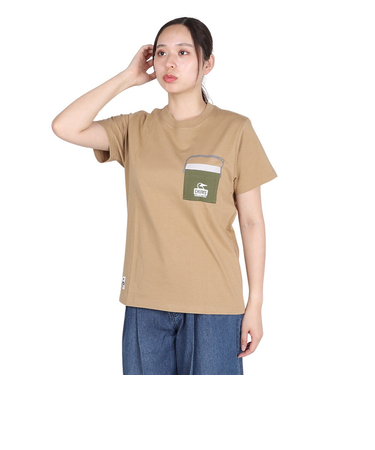 チャムス（CHUMS）キャンパークーラーポケットTシャツ CH11-2360-B001