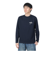 ボンファイアー(Bonfire)速乾 ドライ バックプリント 長袖Tシャツ RAINBOW TROUT ニジマス 50BNF4SCD2311 NVY ネイビー