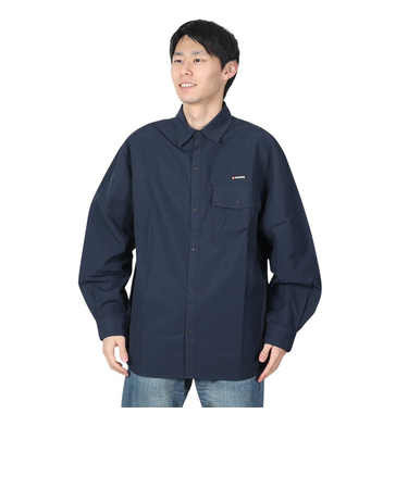 ボンファイアー（Bonfire）タフワイド リラックスシャツ 50BNF4FEG2331 NVY