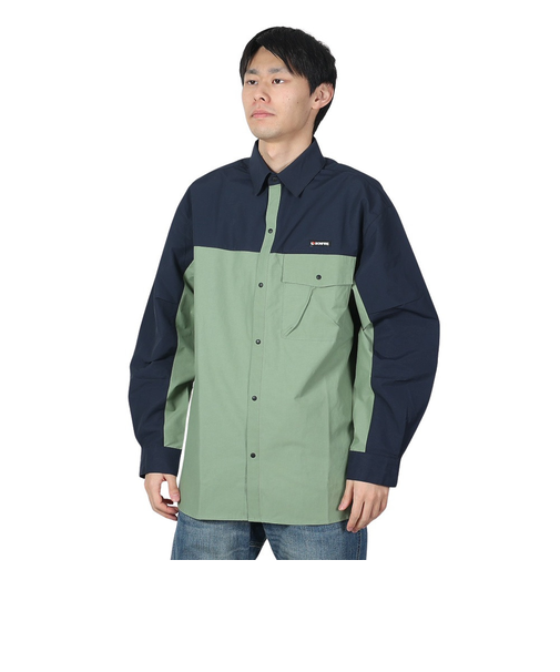 ボンファイアー（Bonfire）タフワイド リラックスシャツ 50BNF4FEG2331 OLV