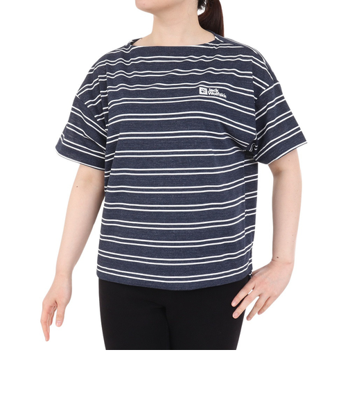 ジャックウルフスキン（JackWolfskin）アーバンストライプ Tシャツ 5033801-1010 速乾