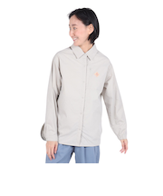 クリフメイヤー（KRIFF MAYER）長袖シャツ ヘムラウンド オーバー シャツ 2344402LX:20:BEIGE ベージュ 速乾 静電ケア