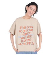 クリフメイヤー（KRIFF MAYER）接触冷感 吸水速乾 半袖 ウェットプロテクト ユル Tシャツ ロゴ 2347880LX:20:BEIGE ベージュ