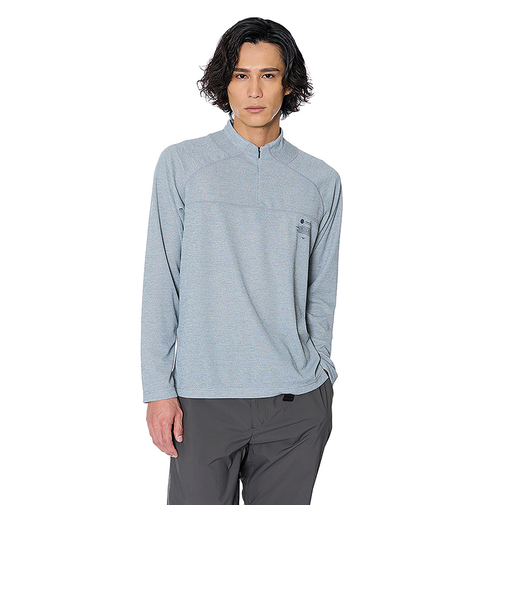 ミズノ（MIZUNO）長袖シャツ ドライエアロフロー ハーフジップ長袖シャツ B2MAB00106